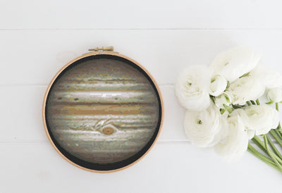 Jupiter Cross Stitch, Instant Download PDF, Counted X Stitch, Easy Cross Stitch, Universe X Stitch Design, Outer Space Gift, Space Nerd