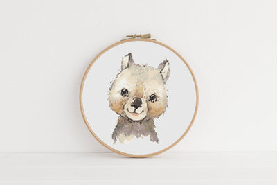 Wombat Cross Stitch, Instant Download PDF, Farm Animal Pattern, Modern X Stitch Pattern, Rustic Decor, Boho Home Gift, Australian Gift Idea