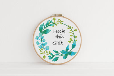 snarky cross stitch pattern, cross stitch pdf, funny stitch art, counted cross stitch, modern cross stitch, digital wall art, embroidery art