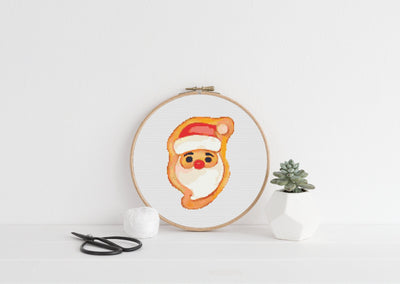 Christmas Cookie Cross Stitch Pattern, Instant Download Pattern PDF, Easy Modern Cross Stitch Chart, Aesthetic Room Decor, Xmas Wall Hanging