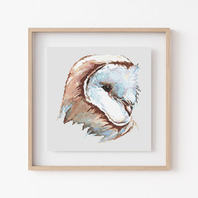 Owl Cross Stitch, Instant Download PDF, Animal Embroidery Pattern, Modern Cross Stitch Pattern, Rustic Decor, Boho Home Gift, Nursery Design