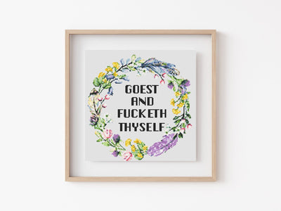 snarky cross stitch pattern, cross stitch pdf, funny stitch art, counted cross stitch, modern cross stitch, digital wall art, embroidery art