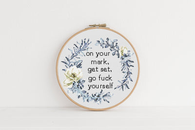 snarky cross stitch pattern, cross stitch pdf, funny stitch art, counted cross stitch, modern cross stitch, digital wall art, embroidery art