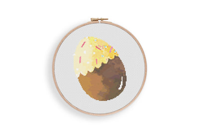 Egg Cross Stitch Pattern, Instant Download PDF, Easter Wall Decor, Modern Stitch Chart, Cross Stitch Art, Nursery Wall Art, Boho Decor