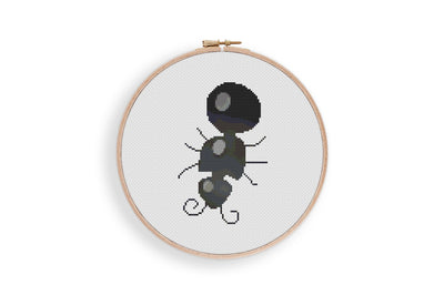 Ant Cross Stitch Pattern, PDF Embroidery Pattern, Modern Stitch Chart, Boho Decor, Nursery Decor, Boho Room Art, Wall Hanging Design