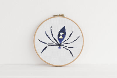 Spider Cross Stitch Pattern, Instant Download PDF, Nursery Decor, Modern Stitch Chart, Halloween Decor, Cross Stitch Art, Embroidery Gift