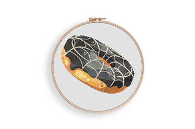 Donut Cross Stitch Pattern, Instant Download PDF, Nursery Decor, Modern Chart Tutorial, Kid Room Decor, Boho Cross Stitch Art, Halloween