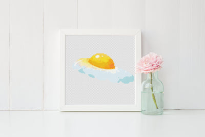 Eggs Cross Stitch Pattern, Instant Download PDF, Nursery Room Decor, Modern Stitch Chart, Boho Art Wall, Cross Stitch Art, Embroidery Gift