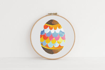 Easter Egg Cross Stitch Pattern, Instant Download PDF, Kid Wall Decor, Modern Stitch Chart, Cross Stitch Art, Nursery Wall Art, Boho Decor