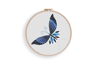Butterfly Cross Stitch Pattern, Instant Download PDF, Nursery Art, Modern Stitch Chart, Mystical Art Decor, Cross Stitch Art, Embroidery