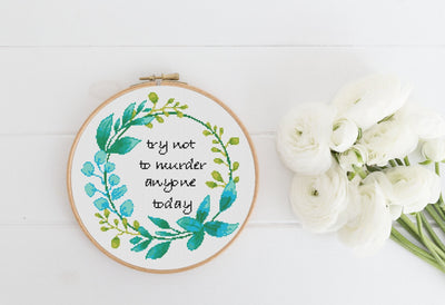 snarky cross stitch pattern, cross stitch pdf, funny stitch art, counted cross stitch, modern cross stitch, digital wall art, embroidery art