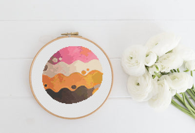 Planet Cross Stitch Pattern, Instant Download PDF, Planet Art, Modern Stitch Chart, Science Room Decor, Cross Stitch Art, Embroidery Gift