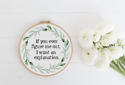 snarky cross stitch pattern, cross stitch pdf, funny stitch art, counted cross stitch, modern cross stitch, digital wall art, embroidery art