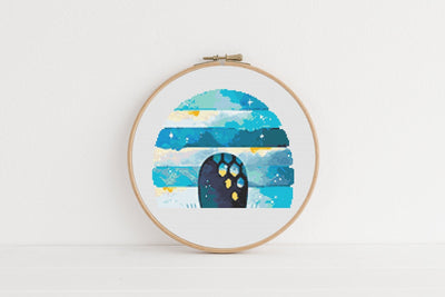 Space Bee Hive Cross Stitch Pattern, Instant Download PDF, Counted Cross Stitch Art, Embroidery Art, Nursery Design, Aesthetic Room Decor